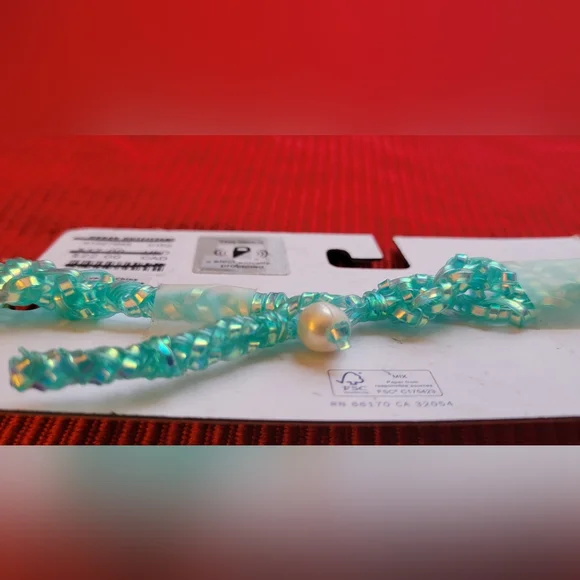 🌴 Urban Outfitters Charming Beaded Choker Necklace with Pearl Accent New - Picture 3 of 6